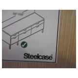 STEELCASE CREDENZA WITH REAL STONE TOP