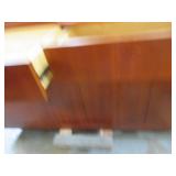 CHERRY VENEER CREDENZA WITH LAMINATE TOP