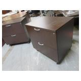 FRIST OFFICE, WOOD GRAIN LAMINATE, ROLLING LATERAL FILES
