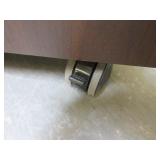 FRIST OFFICE, WOOD GRAIN LAMINATE, ROLLING LATERAL FILES