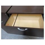 FIRST OFFICE, WOOD GRAIN LAMINATE, ROLLING LATERAL FILES
