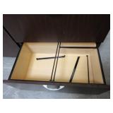 FIRST OFFICE, WOOD GRAIN LAMINATE, ROLLING LATERAL FILES