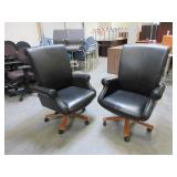 GLOBAL, HIGH BACK TILTER, LEATHER EXECUTIVE CHAIR