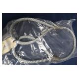 PAIR OF 2 TON WIRE ROPE ASSEMBLYS