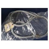 PAIR OF 2 TON WIRE ROPE ASSEMBLYS