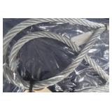 PAIR OF 2 TON WIRE ROPE ASSEMBLYS