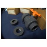 4 NIB  EPDM BELL VALVES