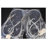 PAIR OF 2 TON WIRE ROPE ASSEMBLYS