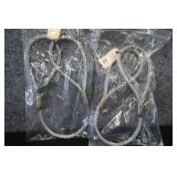 PAIR OF 2 TON WIRE ROPE ASSEMBLYS