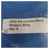 6 USGI M4 CARBINE BLACK WEAPON SLINGS