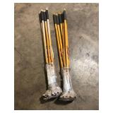 Lot of Husky 51 in. L Wood Handle 4-Tine Cultivator  Customer Returns See Pictures