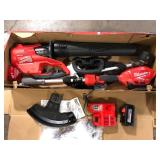 Milwaukee M18 FUEL 18V Lithium-Ion Brushless Cordless QUIK-LOK String Trimmer/Blower Combo Kit with Battery & Charger (2-Tool)  Customer Returns See Pictures