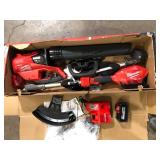 Milwaukee M18 FUEL 18V Lithium-Ion Brushless Cordless QUIK-LOK String Trimmer/Blower Combo Kit with Battery & Charger (2-Tool)  Customer Returns See Pictures