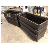 Lot of Elevated Garden Bed in Dark Brown One has Slight Damage Customer Returns See Pictures