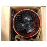 Commercial Electric 16 in. 3-Speed Drum Floor Fan in Orange High Velocity Turbo  Customer Returns See Pictures