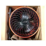 Commercial Electric 16 in. 3-Speed Drum Floor Fan in Orange High Velocity Turbo  Customer Returns See Pictures