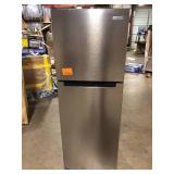 Vissani 10.1 cu. ft. Top Freezer Refrigerator in Stainless Steel Customer Returns See Pictures