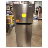 Vissani 10.1 cu. ft. Top Freezer Refrigerator in Stainless Steel Customer Returns See Pictures