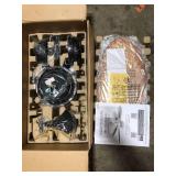 Hampton Bay Lillycrest 52 in. Indoor/Outdoor Aged Bronze Ceiling Fan with Downrod and Reversible Motor; Light Kit Adaptable    Customer Returns See Pictures