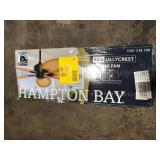 Hampton Bay Lillycrest 52 in. Indoor/Outdoor Aged Bronze Ceiling Fan with Downrod and Reversible Motor; Light Kit Adaptable    Customer Returns See Pictures