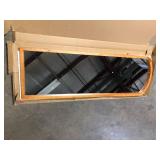 Rustic Arched 21 in. W x 64 in. H Solid Wood Framed DIY Carved Full Length Mirror    Customer Returns See Pictures