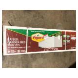 Vigoro 4 ft. x 4 ft. x 15 in. White Vinyl Raised Garden Bed Customer Returns See Pictures