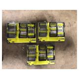 Lot of RYOBI Impact Driving Set (95-Piece)   Customer Returns See Pictures