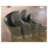 Lot of  Assorted Galvanized Steel Window Well Various Sizes and Conditions Customer Returns See Pictures