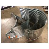 Lot of  Assorted Galvanized Steel Window Well Various Sizes and Conditions Customer Returns See Pictures