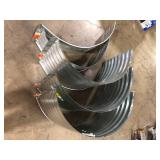Lot of  Assorted Galvanized Steel Window Well Various Sizes and Conditions Customer Returns See Pictures