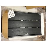Wooden Black Outdoor Chair   Customer Returns See Pictures
