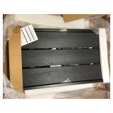 Wooden Black Outdoor Chair   Customer Returns See Pictures