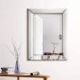 Empire Art Direct Medium Rectangle Beveled Glass Modern Mirror (40 in. H x 30 in. W) Customer Returns See Pictures