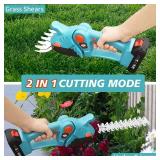 XQCK Cordless Grass Shears and Hedge Shrubbery Trimmer