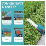 XQCK Cordless Grass Shears and Hedge Shrubbery Trimmer