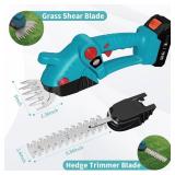 XQCK Cordless Grass Shears and Hedge Shrubbery Trimmer