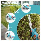 XQCK Cordless Grass Shears and Hedge Shrubbery Trimmer