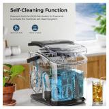 Aglucky Countertop Ice Maker with Handle