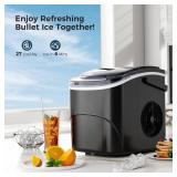Aglucky Countertop Ice Maker with Handle