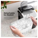 Aglucky Countertop Ice Maker with Handle