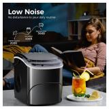 Aglucky Countertop Ice Maker with Handle
