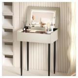 Begonia.K Makeup Vanity Desk with Mirror and Lights