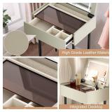 Begonia.K Makeup Vanity Desk with Mirror and Lights