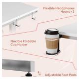 Bestier Small Gaming Desk with Power Outlets