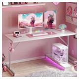 Bestier Small Gaming Desk with Power Outlets
