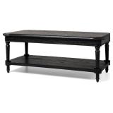 Maven Lane Pullman Large 2-Tier Traditional Rectangular Wooden Coffee Table