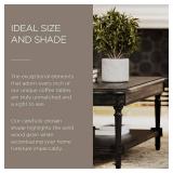 Maven Lane Pullman Large 2-Tier Traditional Rectangular Wooden Coffee Table