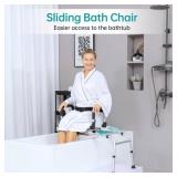 Elenker Sliding Shower Chair with Backrest