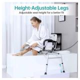Elenker Sliding Shower Chair with Backrest