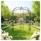 Moofar Large Size Metal Gazebo Pavilion Arbor Arch Trellis